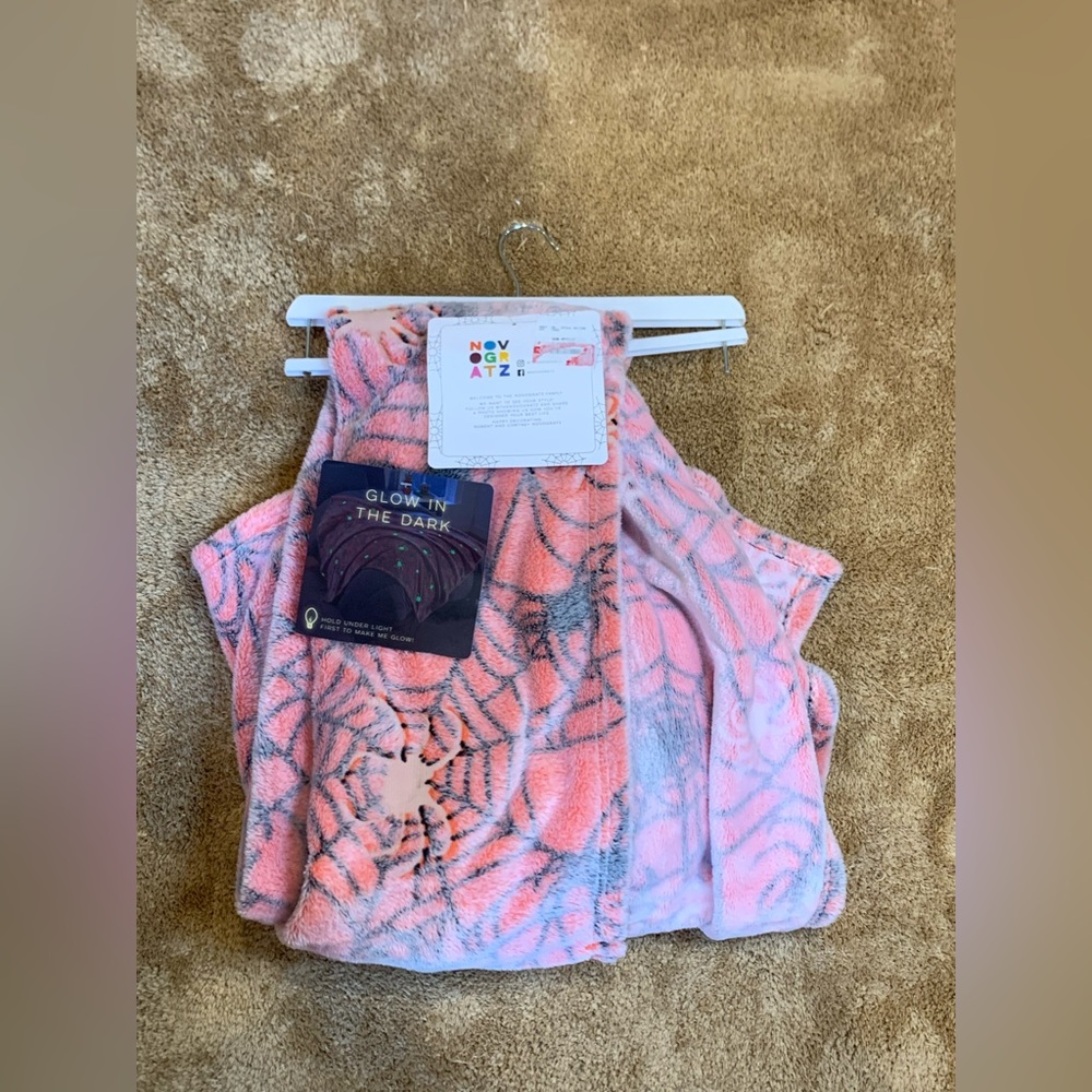 Glow in the Dark Spider Blanket